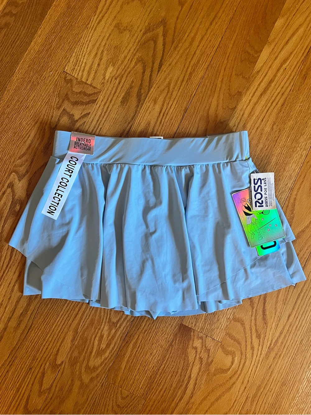 NEW Indero light blue Skort Womens Size Large Pickleball Golf Tennis Skirt NWT
